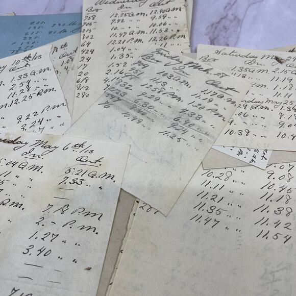 c1913 Hyde Park Fire Dept Hose 49 Original Lot of Handwritten Records TB8 - Picture 3 of 4